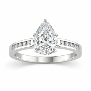 Pear Diamond Engagement Ring (GIA Certified 1 1/5cttw)