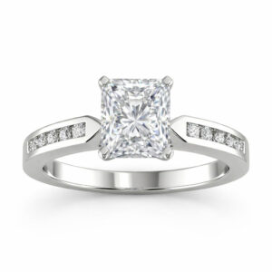 Radiant Lab Diamond Engagement Ring (Certified 1 1/5cttw)