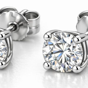 Cameron-Pat-10k white gold screwback .75ct single stud lab diamond