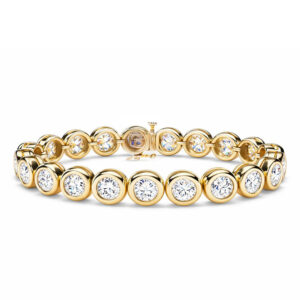Bezel Set Lab Diamond Tennis Bracelet (16cttw)
