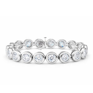 Bezel Set Lab Diamond Tennis Bracelet (20cttw)