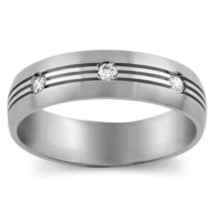 Bezel Gents Diamond Band (1/5cttw)