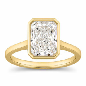 Radiant Lab Diamond Bezel Solitaire Ring (2cttw)