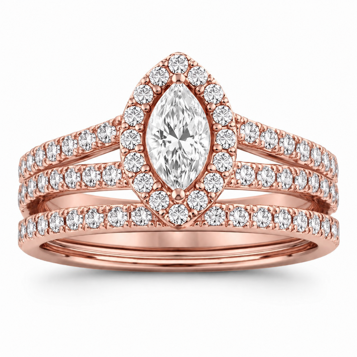 2-Piece Diamond Bridal Set (1 1/3cttw)