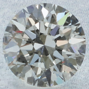 Natural 0.59 Carat H SI2 Round EGL Diamond