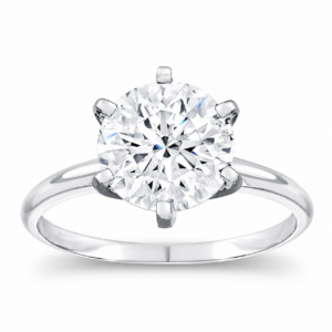 Certified Lab Diamond Solitaire Ring in 14k Gold (3cttw)