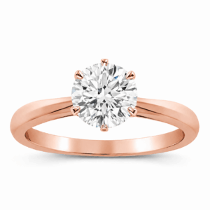 Knife Edge Solitaire Mount (14K Gold)