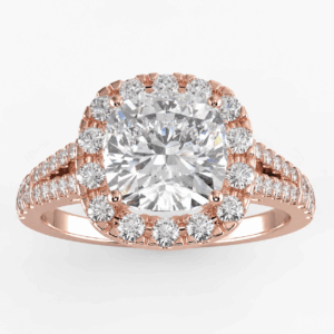 Diamond Halo Semi Mount (1/2cttw)