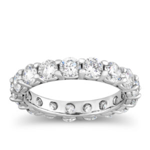 Lab Grown Round Diamond Eternity Band (3cttw)