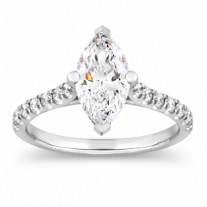 IGI Certified Marquise Lab Hidden Halo Ring (Starting from 2ct up to 4ct)