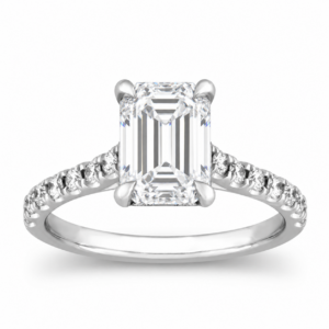 IGI Certified Emerald Lab Hidden Halo Ring (Starting from 2ct up to 5ct)