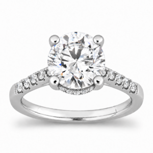 IGI Certified Round Lab Hidden Halo Ring (Starting from 2ct up to 5ct)