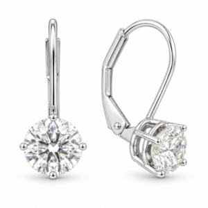 Leverback Diamond Stud Earrings (2cttw)