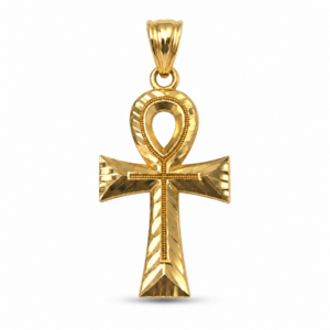 Fancy Cross Pendant in 10k Gold