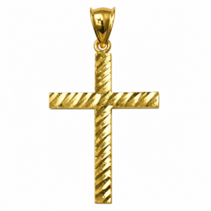 Fancy Cross Pendant in 10k Gold
